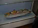 Une maquette de l’Homeric avant son agrandissement de 1990.