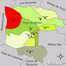 dans la comarque de la Hoya de Buñol.