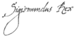Signature de Sigismond III