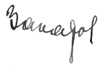Signature de Matveï Vassilievitch Zakharov