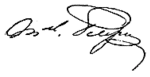 Signature de Aimable Pélissier