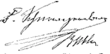 Signature de Félix de Schwarzenberg