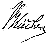Signature de Gebhard Leberecht von Blücher