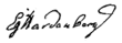 Signature de Karl August von Hardenberg