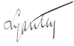 Signature de Hubert Lyautey