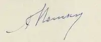 Signature de Paul Asseman