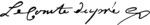 Signature de Louis LeComte Dupré