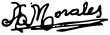 Signature de Augustín Morales