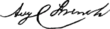 Signature de Augustus Chaflin French