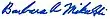Signature de Barbara Mikulski