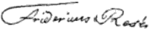Signature de Frédérick Rese