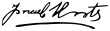 Signature de Ismael Montes