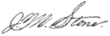 Signature de John Marshall Stone