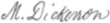 Signature de Mahlon Dickerson