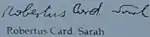 Signature de Robert Sarah
