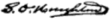 Signature de Sherman Otis Houghton