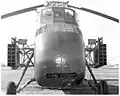 Gros plan sur le nez du Sikorsky S-58.