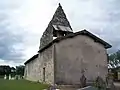 L'église, côté ouest (juil.&nbsp;2012)