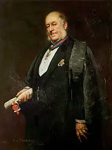Sir Arthur Hodgson, vers 1899, Stratford-upon-Avon Town Hall (en).
