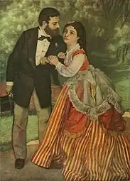 Pierre-Auguste RenoirLes Fiancés (dit Le Ménage Sisley) (1868)Cologne, Wallraf-Richartz Museum