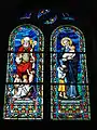 Vitrail de saint Nicolas, saint Vincent de Paul.