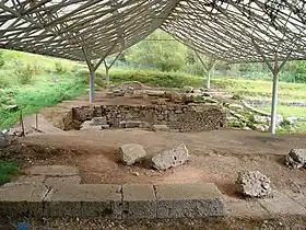 Une partie des fouilles sur le site archéologique de Villards-d'Héria.