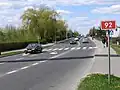 La route nationale 92 à Słupca.