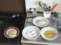 Éléments de base du fromage frit.