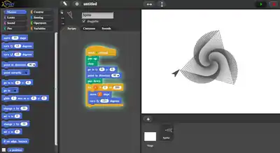 Interface utilisateur de Snap!