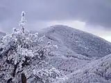 Mont Chipka en hiver.