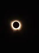 Totalité vue de Austin, Texas.