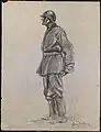 Sans titre, Henry de Groux, 1915/1918. Collections de la contemporaine.