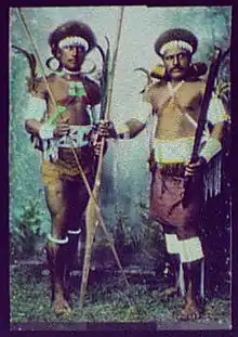 Guerriers des îles Salomon, 1895.