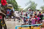 "Fête de l'eau" à Ayutthaya