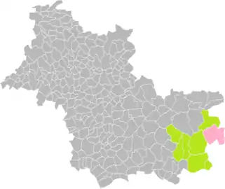 Souesmes dans l'intercommunalité en 2016.