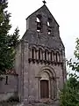 Façade occidentale de l'église Saint-Hilaire (juil.&nbsp;2012)