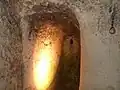 L'ancienne guérite du gardien du souterrain.