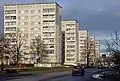 Immeubles construits à l'époque soviétique.