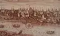 Vue du monastère sur une gravure de 1731.