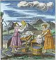 Femmes lavant le linge