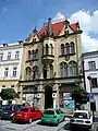 Bâtiment néogothique à Šternberk (Tchéquie)