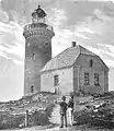 Le phare de Sprogø, fin XIXe&nbsp;siècle.