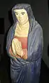 Statue de Marie, bois polychrome, XVIIe siècle.