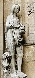 Sainte Marie d'Égypte, copie d'un original de la fin du XVe siècle, aujourd'hui dans la chapelle de la Vierge.