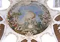 Vue d'une fresque de Johann Baptist Zimmermann