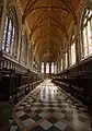 Vue d'est, St. John's College Chapel, Cambridge (1863-69)