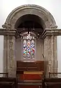 L'arche du XIe&nbsp;siècle supportant le clocher.