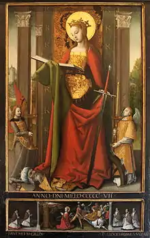 Claude Guinet, Sainte-Catherine, 1507. Musée des Beaux-Arts de Lyon.
