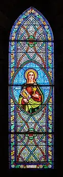 Vitrail représentant saint Jean-l'Évangéliste.