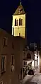 Vue arrière de nuit